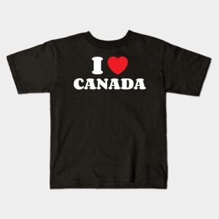 I Heart Canada Kids T-Shirt